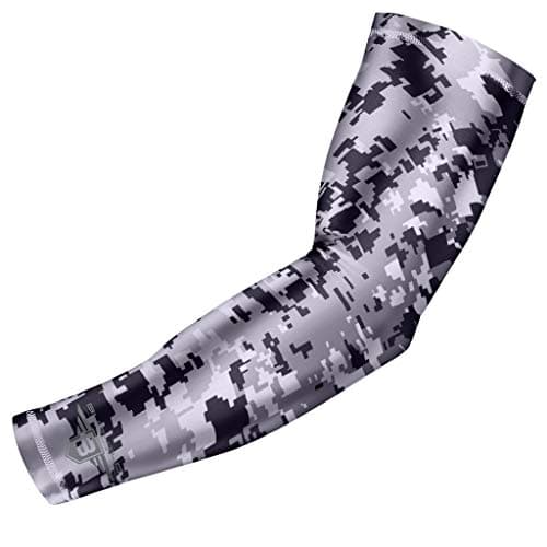 BUCWILD SPORTS Compression Arm Sleeve - Youth & Adult Sizes - Baseball Football Basketball Sports (1 Arm Sleeve)