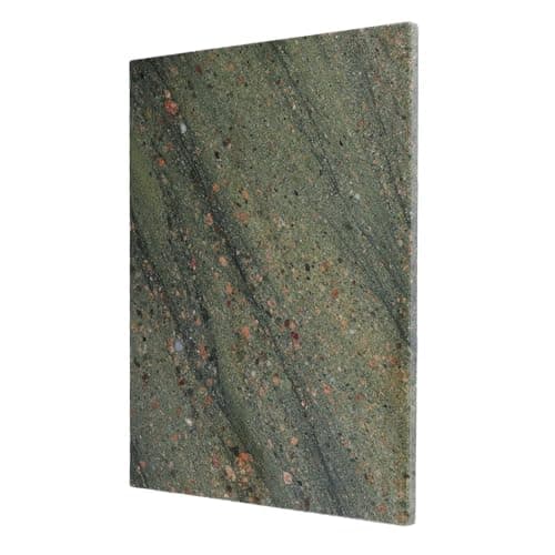 Koville Granite Cutting Board for Kitchen, 16x12 Inches Large Marble Slab Cheese Board, Rectangular Serving Board for Baking Charcuterie Pastry, Natural Stone Board for Countertop (Green)