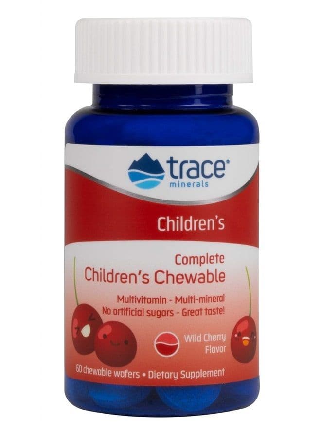 Complete Children's Chewable Tablets | Well-rounded Multivitamin, Contains Numerous Vitamins, Minerals | Promotes Healthy Energy And Mental Focus | Vegan, Gluten Free | 60 Of 1 Pack