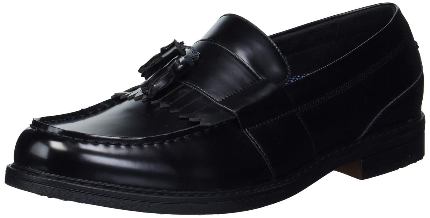 Nunn Bush Keaton Kiltie Tassel Slip On Loafer with Comfort Gel mensBlack Polished95 M US