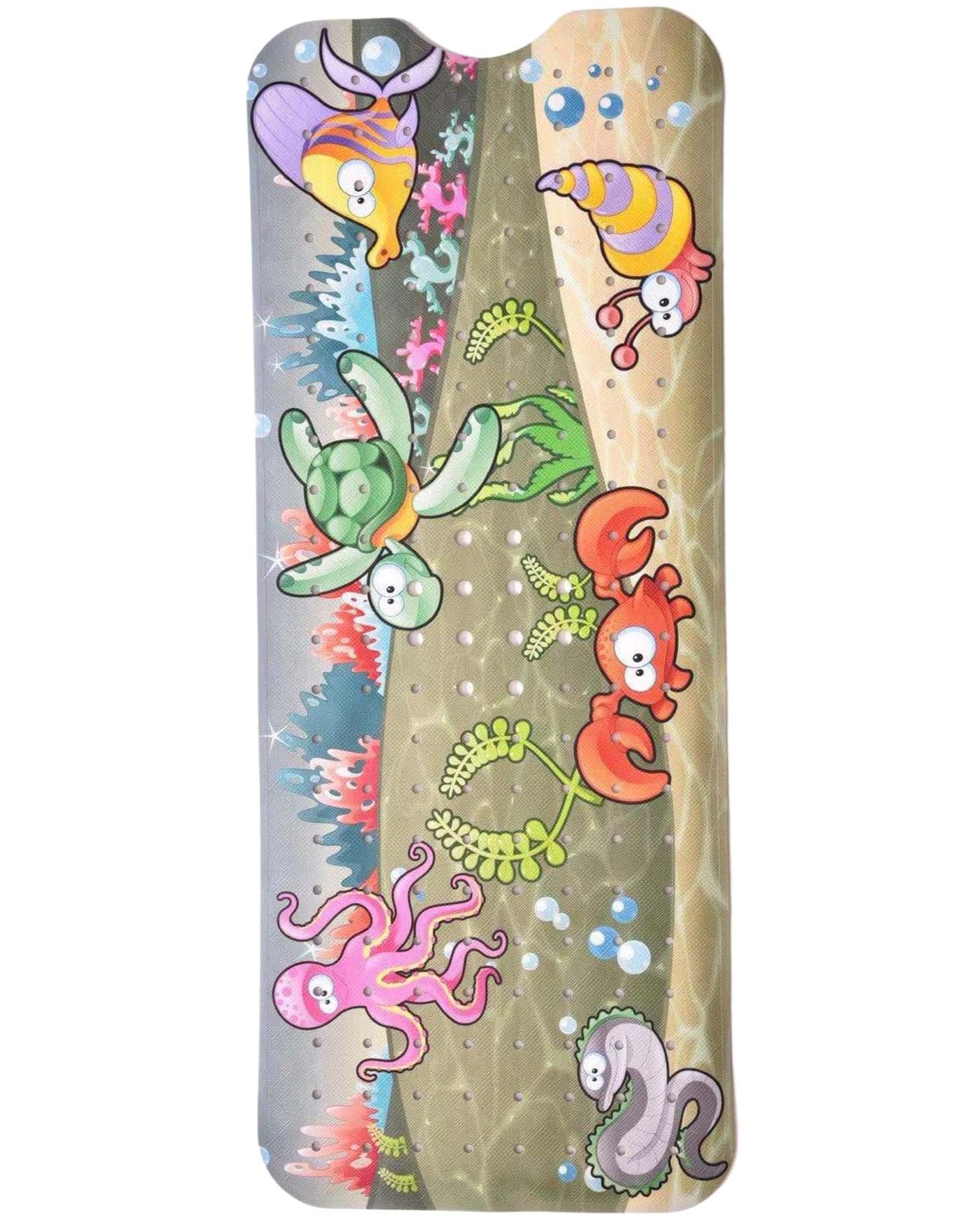 ENKOSI Bath Mat - Large Non Slip Bathtub & Shower Mat - Extra Long 40 x 16 Inch Bathroom Mats for Tub Nonslip Anti Slip Bathmats (Ocean Friends), 1 Pack