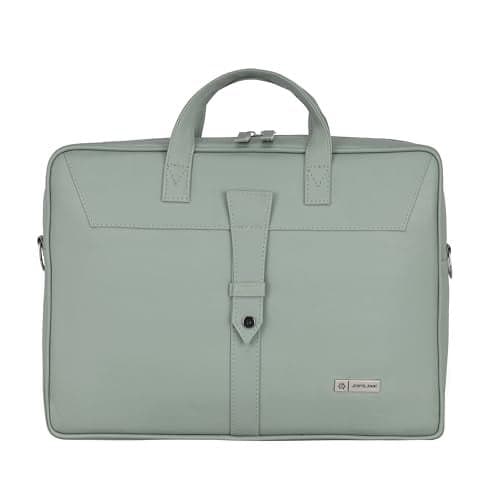 Zipline Office Faux Leather laptop bag for Men - Fits 14/15/15.6 inch Tablet/Laptop Messenger Bags For Mens (1-Green Bag)