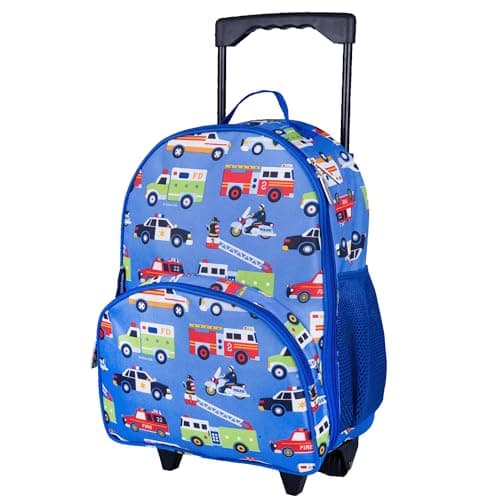 Wildkin Kids Rolling Luggage CarryOn Size for School Overnight Travel Ballerina