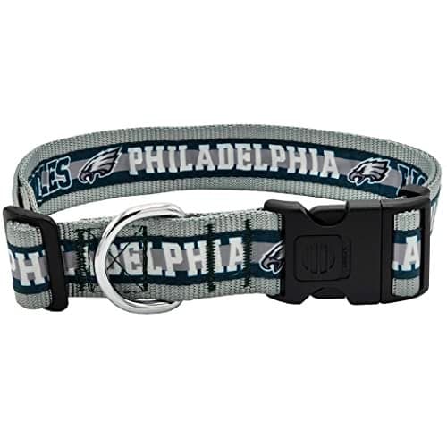 Pets First NFL Philadelphia Eagles Licensed PET COLLAR, Extra Large - Heavy-Duty, Strong, and Durable Dog Collar. Available in 31 Football Teams and 4 Sizes