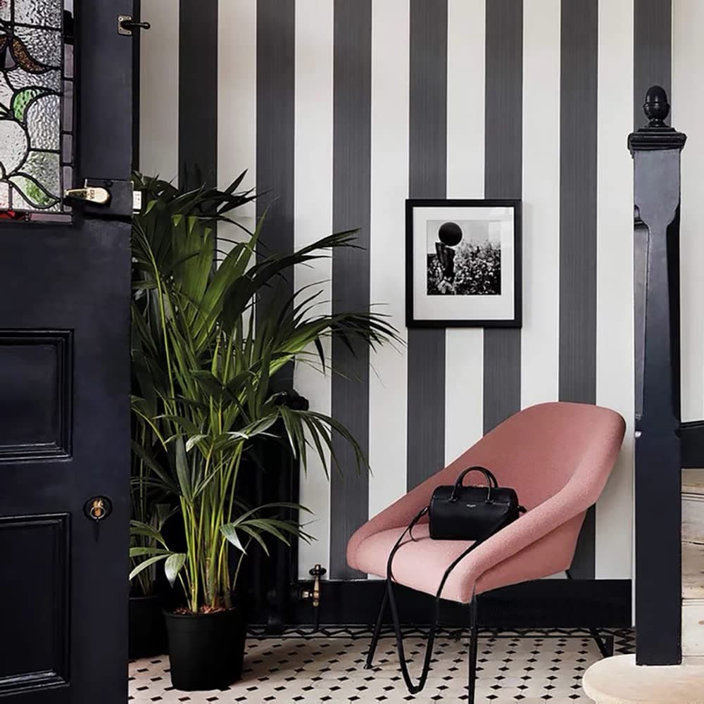 Cohoo Home Black and White Wallpaper Peel and Stick Striped Contact Paper for Cabinets Black and White Contact Paper Modern SelfAdhesive Removable Wallpaper Bedroom Bathroom Waterproof 118inL 18inW