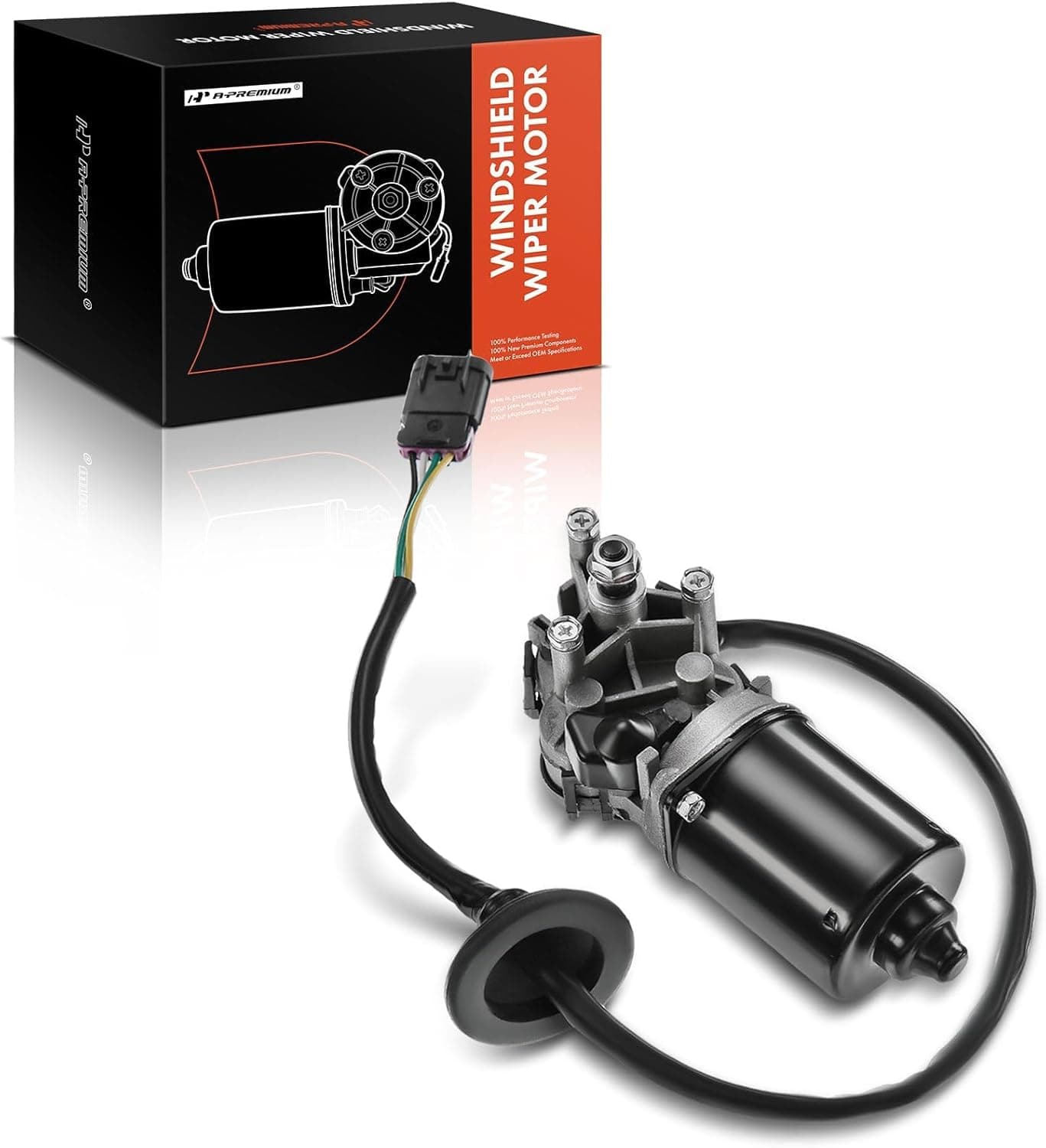 A-Premium Windshield Wiper Motor Front Replacement for Chevrolet GMC Isuzu Colorado Canyon 2004-2012