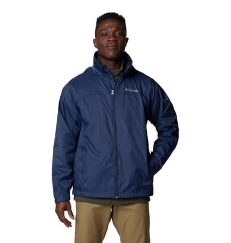 Columbia Men's Glennaker Lake II Rain Jacket, Collegiate Navy, Large