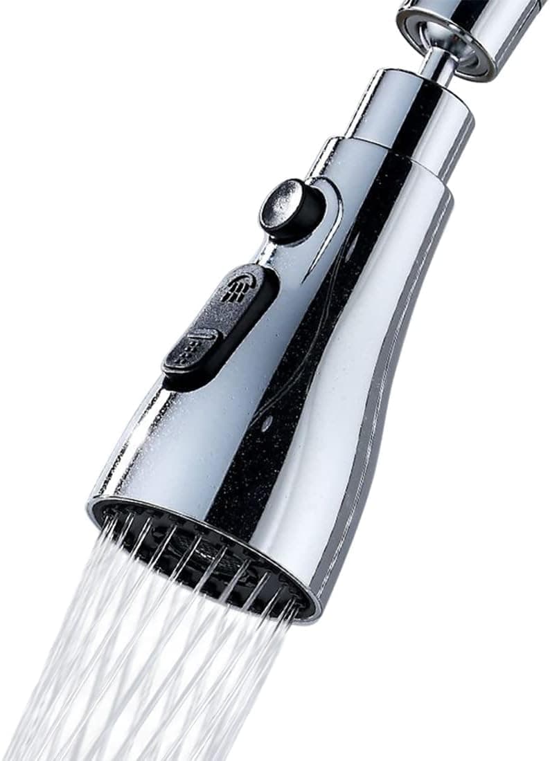 Calyrex Faucet Spayer Head Sink 3 Functions Spray Head G12 Pull Out Spray Head Nozzle for Kitchen Faucet Pull Down Faucet Replacement Spray Head Kitchen Tap Sprayer Spout