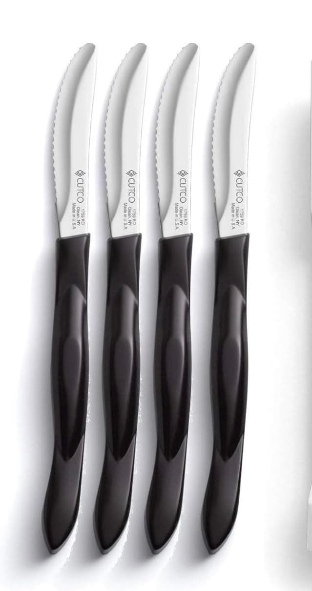 Four (4) Cutco Classic, Dark Brown Table Steak Knives #1759- Manufacturer Sealed