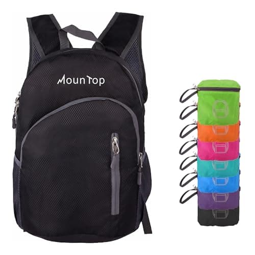 MounTop Outdoor Lightweight Foldable Water Resistant Backpack for Travel Hiking Riding
