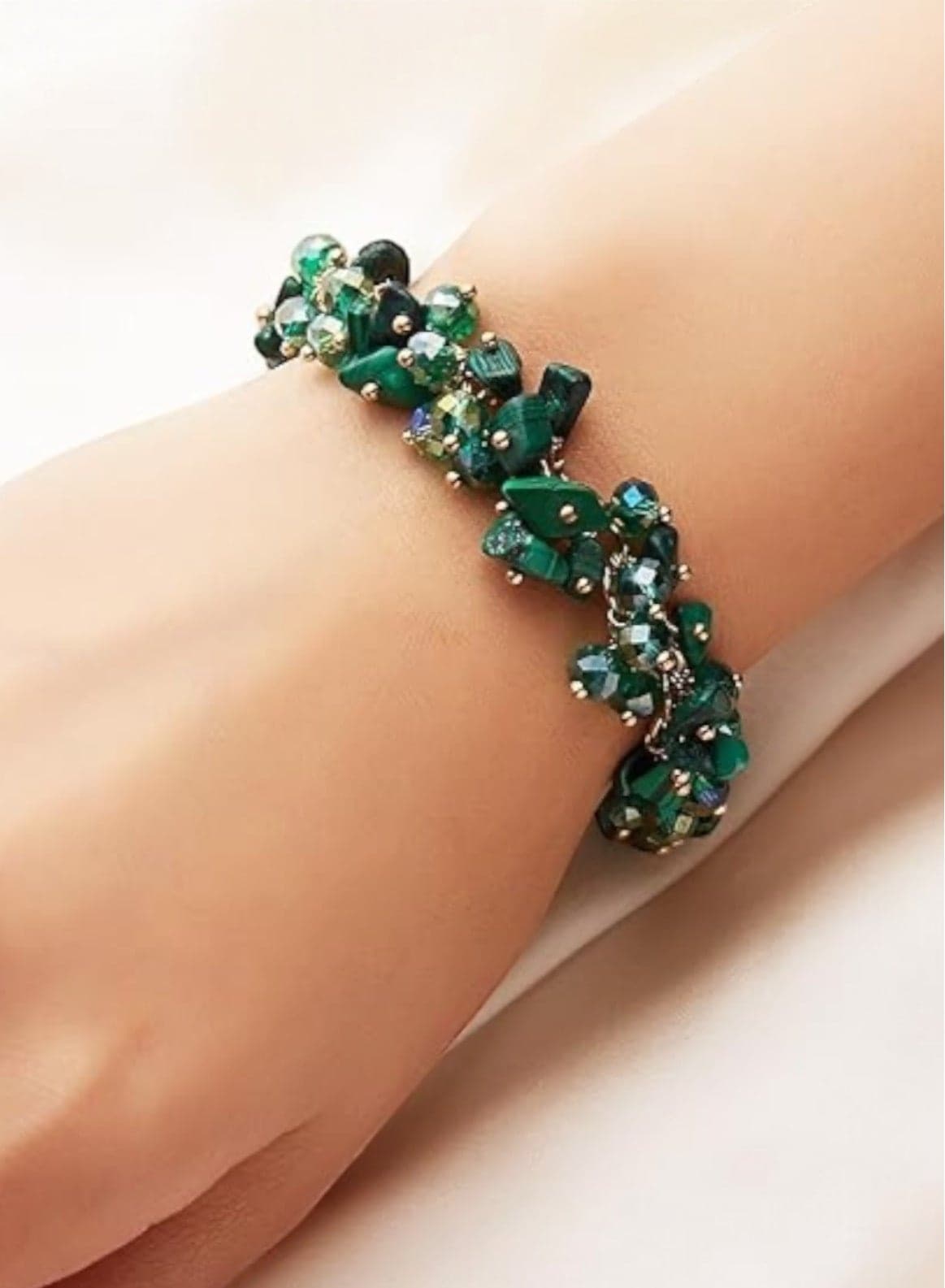 Trendy u0026 High Quality Green u0026 Gold Bracelet For Women