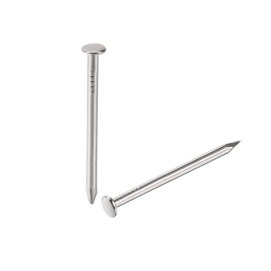 uxcell Small Tiny Hardware Nails Carbon Steel 12X19mmDXL for DIY Decorative Wooden Boxes Accessories Silver Tone 1000pcs
