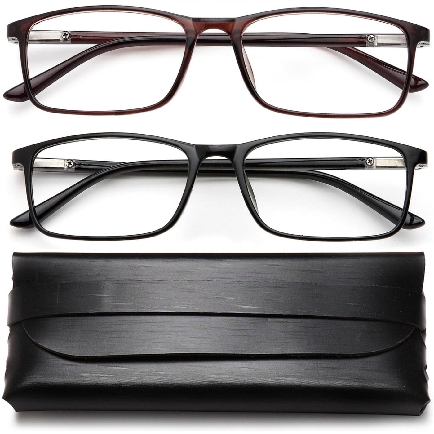 YTDBNS Professional Reading Glasses for MenWomen Blue Light Blocking Computer Readers with Spring Hinges for Glare and UV Protection