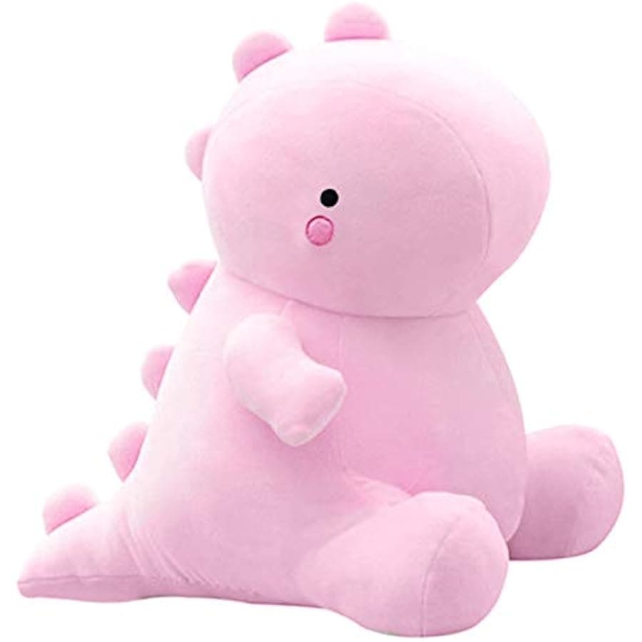 Cute Dinosaur Plush Toys, Fat Dinosaur Stuffed Animals Toys Dolls, Soft Plush Stuffed Animal Dino Plushie, Birthday Gifts for Kids Girls Boys Pink 12 inch