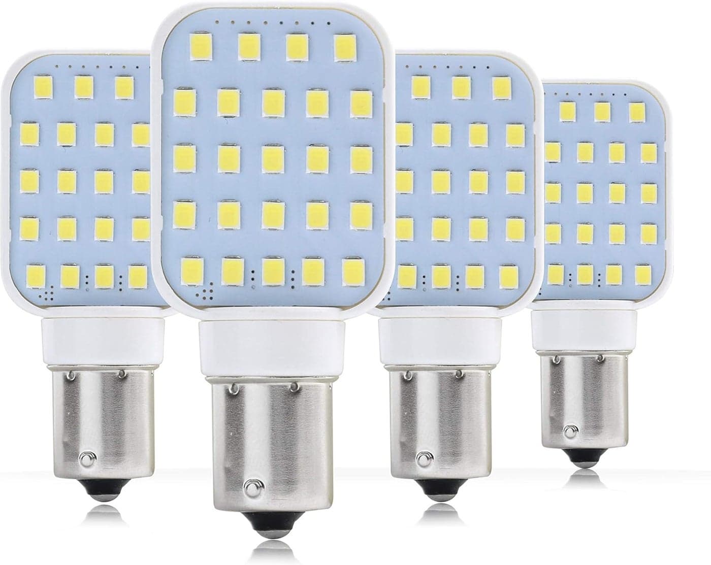 4 Pack Leisure LED RV Interior Light Bulbs - Super Bright 312 Lumen 1141 1156 BA15S 24-SMD