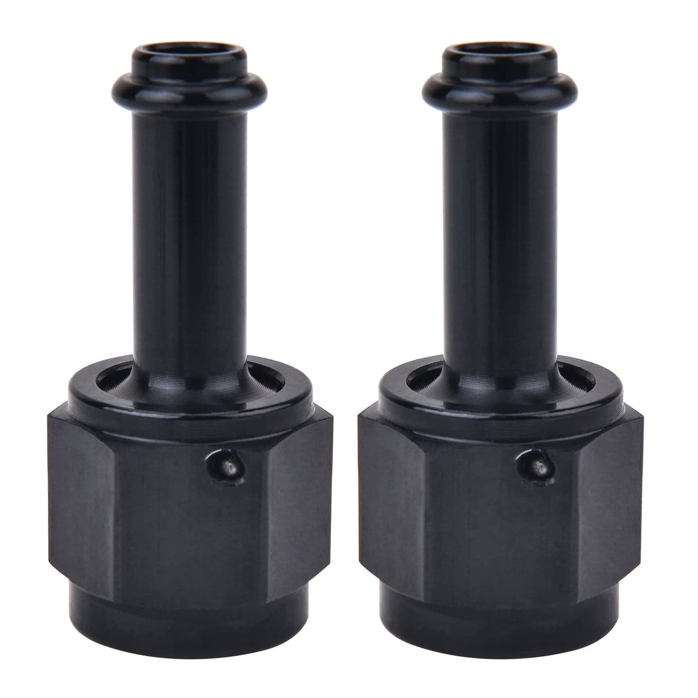 EVIL ENERGY 6AN Female to 516 Barb Hose Fitting Straight Swivel 2PCS