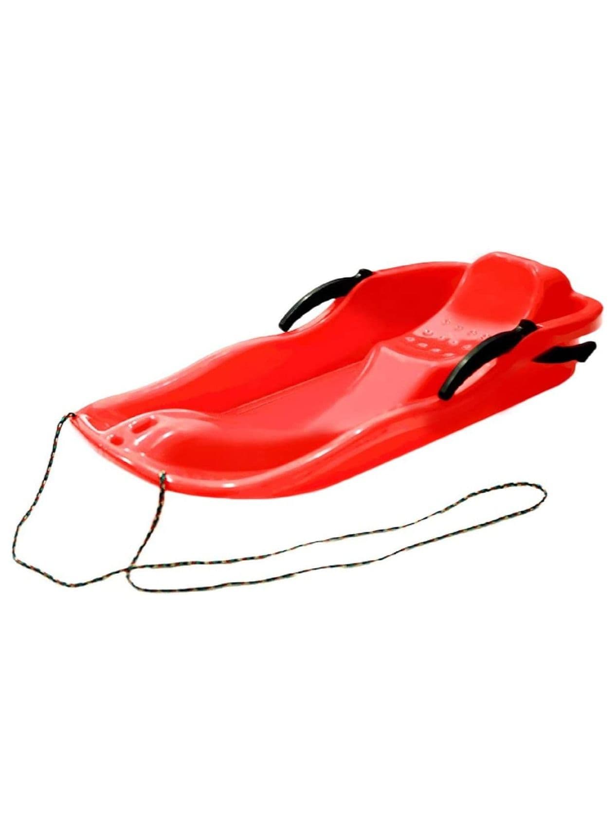 Portable Snow Sled Sand Grass Skiing with Pull Rope, Slippery Racer Downhill Toboggan Rolling Snow Slider, for Kids Boat Sledge Sprinter (Random color).