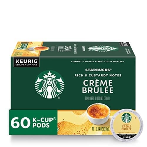 Starbucks KCup Coffee Pods Flavored Hot or Iced Coffee Crme Brle 60 Keurig Pods