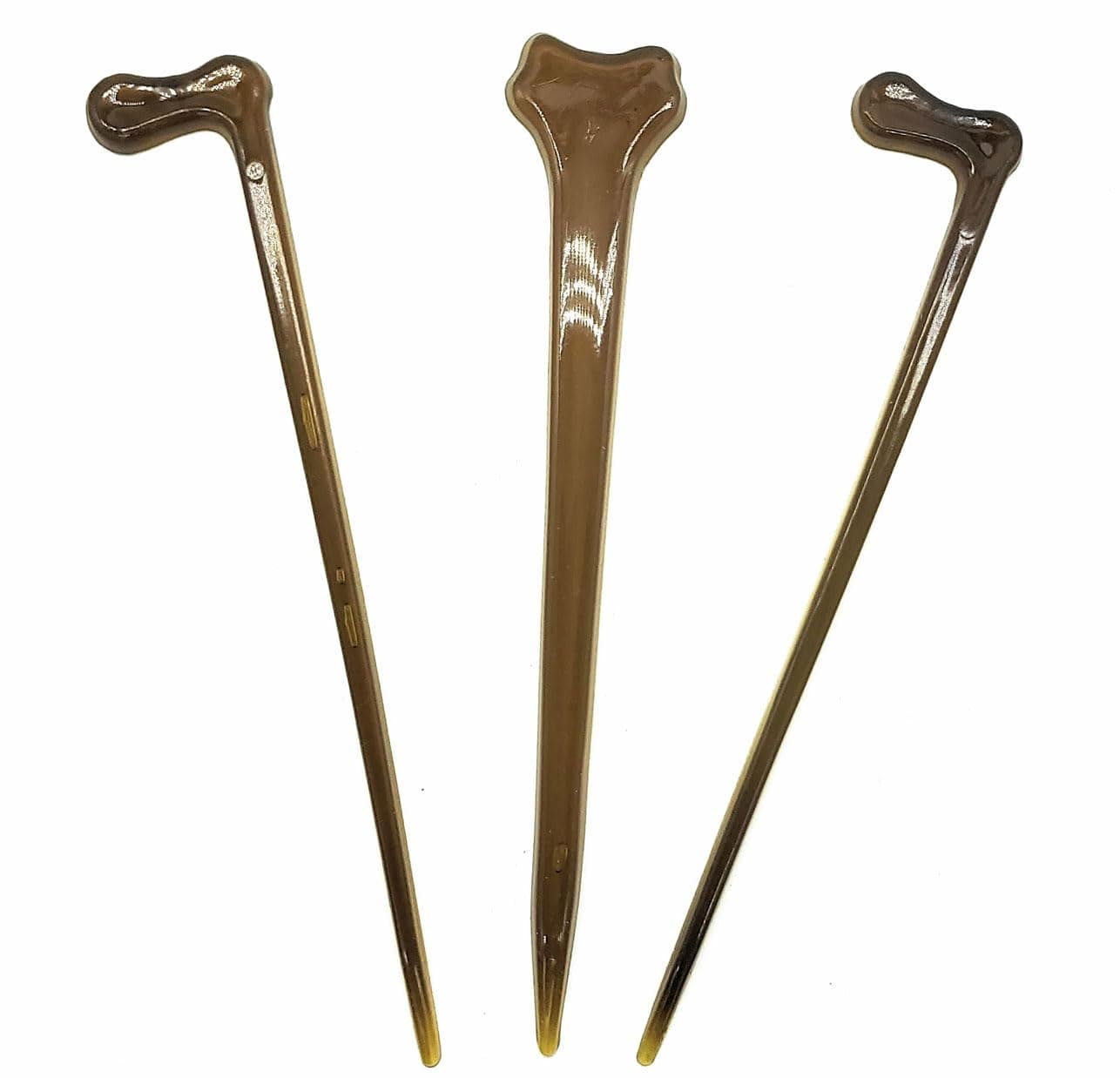 Good Hair Days 5 14 Inch Club Tee Shell Hair Sticks for Women and Girls Updo Chignon French Hair Bun Set of 3 Made in USA