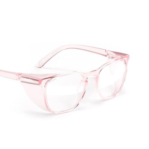 Stoggles Square Safety Glasses Z871 Certified Polycarbonate Protective Eyewear AntiFog Scratch Shatter Proof UV BlueLight Blocking Top Side Shields Wide Fit Rx Friendly Unisex