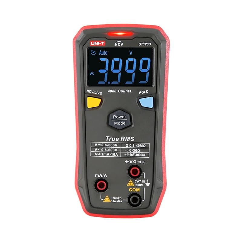UNIT UT 123D Digital Multimeter TRMS automatically identify ACDC voltage resistance diode and continuity