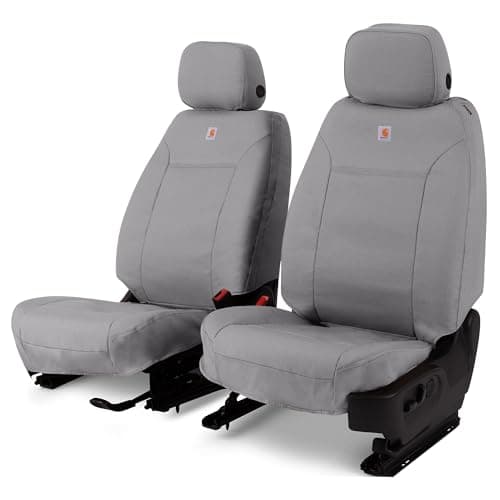 Covercraft Carhartt SeatSaver Custom Seat Covers for 20092014 Ford F150 20112016 F250F350 1st Row Bucket Seats Duck Weave Gravel
