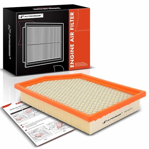 A-Premium Engine Air Filter Compatible with Jeep Cherokee, 2014 2015 2016 2017 2018, Flexible Panel, Replace# 52022378AA