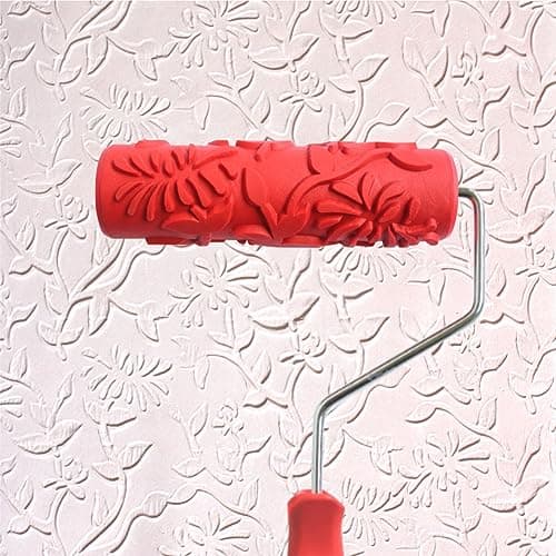 Nichiyo 7'' Texture Roller DIY Decorative Art Pattern Paint Roller Rubber Roller for Walls, Furnitures and Floors Decoration(EG288T)