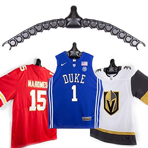 ChalkTalkSPORTS JerseyGenius Adjustable Jersey Display 3 Pack Shapes to Fit Any Sports Jersey Jersey Hanger for Wall Display
