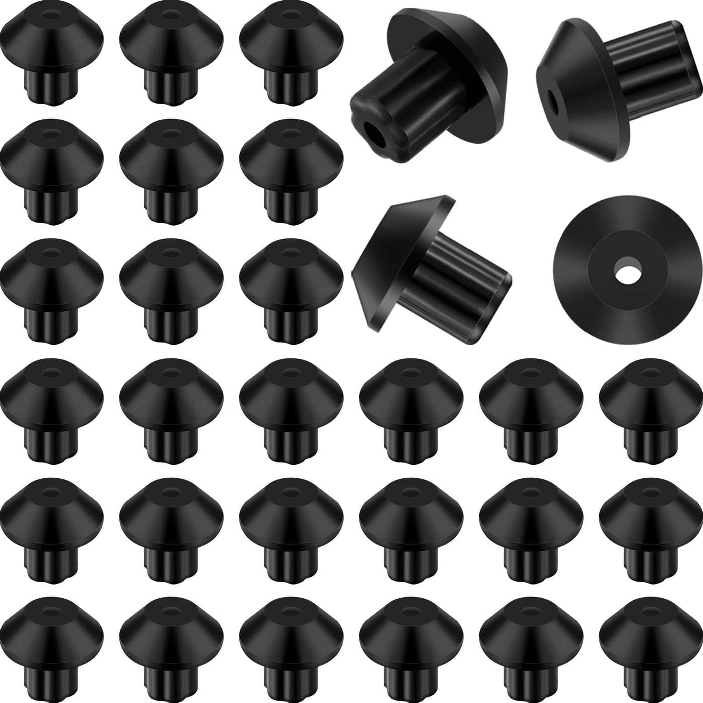 Outus 48 Pieces Rubber Grate Feet Rubber Foot Replacements Compatible with GE WB2K101 Gas Range Burner Grate Replace Part Number WB02T10461 AP2622260 PS241358