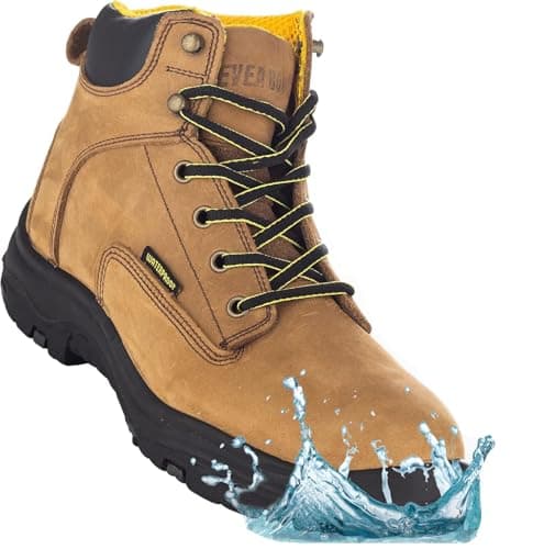 EVER BOOTS Waterproof Work Boots for Men Hiking Zapatos de Trabajo 9 COPPER