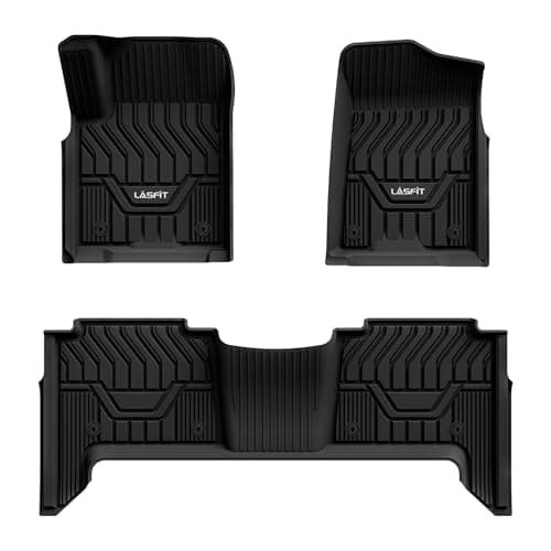 LASFIT Floor Mats Fit for Nissan Armada 20172018 Infiniti QX56 20112013 Infiniti QX80 20142018 All Weather TPE Custom Fit Easy Clean Durable NoCurling Floor Liners 1st 2nd Row Car Mats