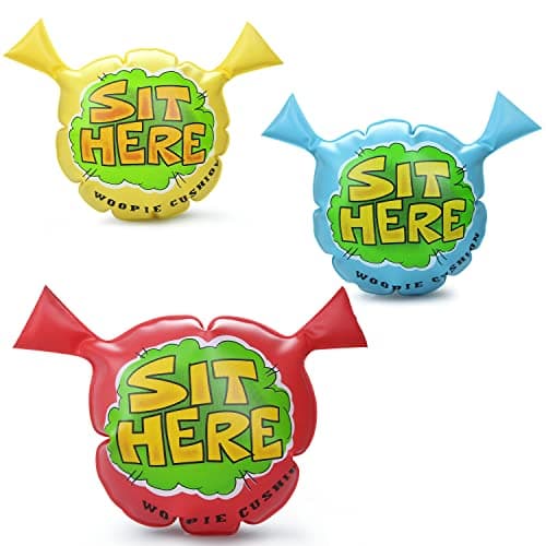 Hualedi Whoopee Cushion for Kids Over 3 Years3 Pcs9In Large Cartoon Woopie Cushion Party Favor Funny Prank Gag Novelty Trick Joke Gift and Toy for Kids Children Office Home