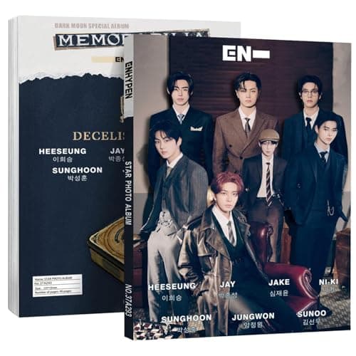 KPOPBP KPOP Albums MEMORABILIA Photo Book 40 Sheets Album Collection, Gift Merchandise for ENGENE Boys and Girls