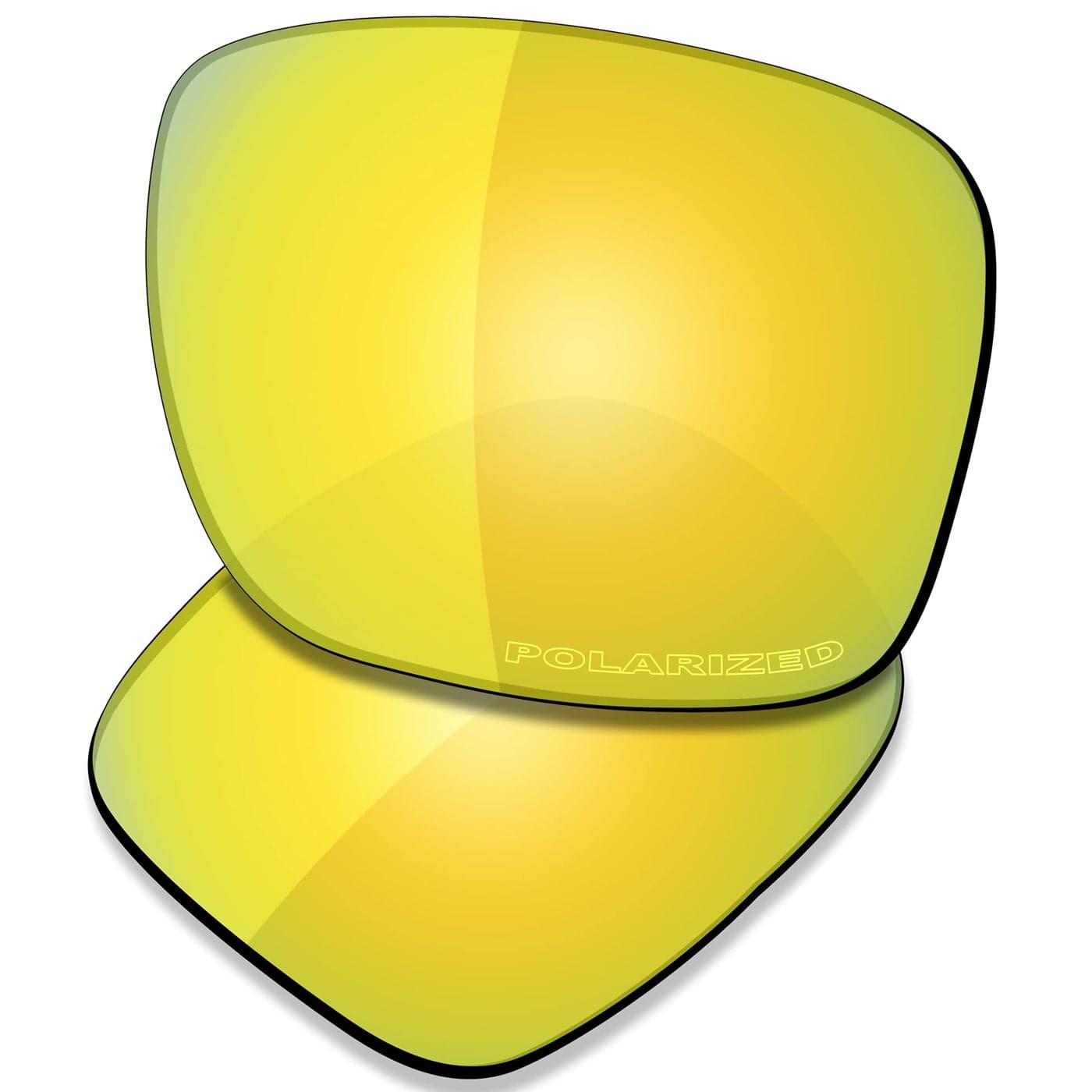 SAUCER Premium Replacement Lenses for Oakley Holbrook OO9102 Sunglasses High Definition 24K Gold Polarized
