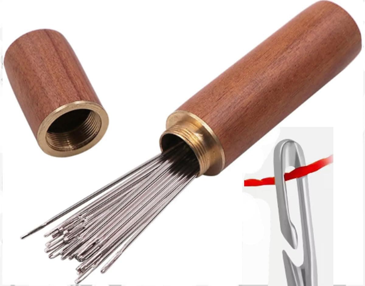 ExcitingDealz Stainless Steel Needles Self Threading NeedleSide Hole Hand Sewing Helper 30 Pcs Thread Guide Needle Device for Household A Must Have Product in Every Home