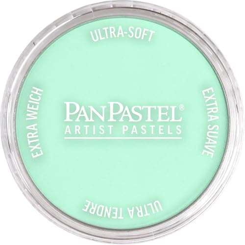 PanPastel Artist Pastels by GOLDEN, Pearlescent Green, 2.44” / 62mm Pan Diameter, Professional Artist Pastels, Unique Pan Format (cake-like)