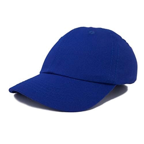 DALIX Baseball Cap Dad Hat Plain Men Women Cotton Adjustable Blank in Royal Blue