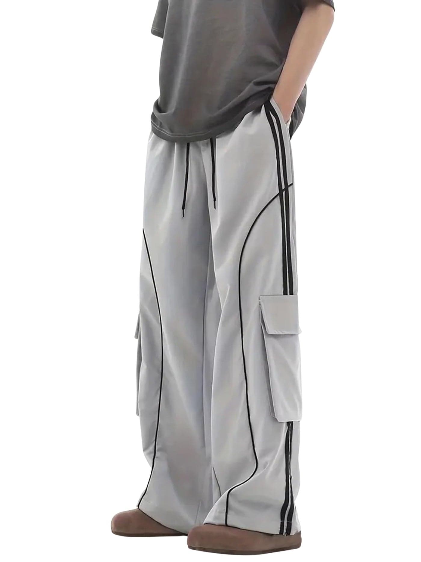 Lymio Track Pant for Men || Regular Fit || Track Pants || Full Elastic Jogger Track Pant (TP-65-Grey-L)