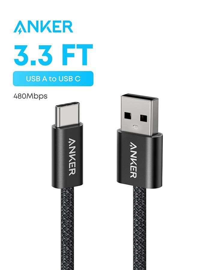 Zolo USB to USB C Cable, Seamless CarPlay Connection, 3 FT Durable and Braided Type C Fast Charging Cable, Premium Look with Slim Connector, For iPhone 17/16 Series, iPad Pro, and More Black