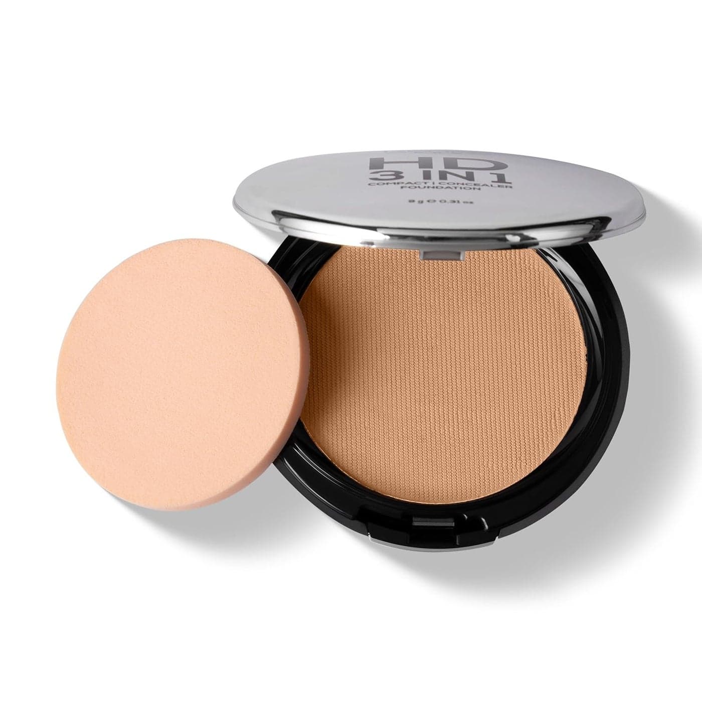 RENEE Pro Hd 3In1 Compact Amande Works As Compact Powder Concealer Foundation Spf 20 Matte Finish High Coverage Enriched With Vitamin E C Aloe Vera All GresBeige