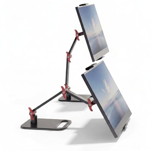 AiFeelife Vertical Portable Monitor Stand Upgrade Knob Adjustment Portable Monitor Holder for 156 173 185 Inch Screen Ergonomic Travel Monitor Mount Tablet Stand for iPad 129