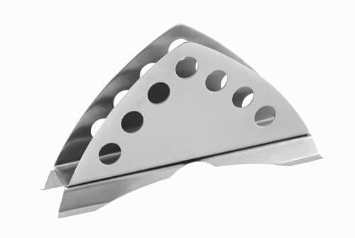 Unify Stainless Steel Napkin Holder for Kitchen - Tissue Paper Holder for Dining Table, Napkin Stand for Restaurant, Cafe, Hotels, 1 Piece, Matt Finish Slotted Round
