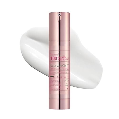 VT COSMETICS Collagen Reedle Shot 100 Microneedling Serum Firming Elasticity 500Da Collagen Extract Soft Glass Skin Pink Serum Korean Skin Booster 169Fl Oz50ml