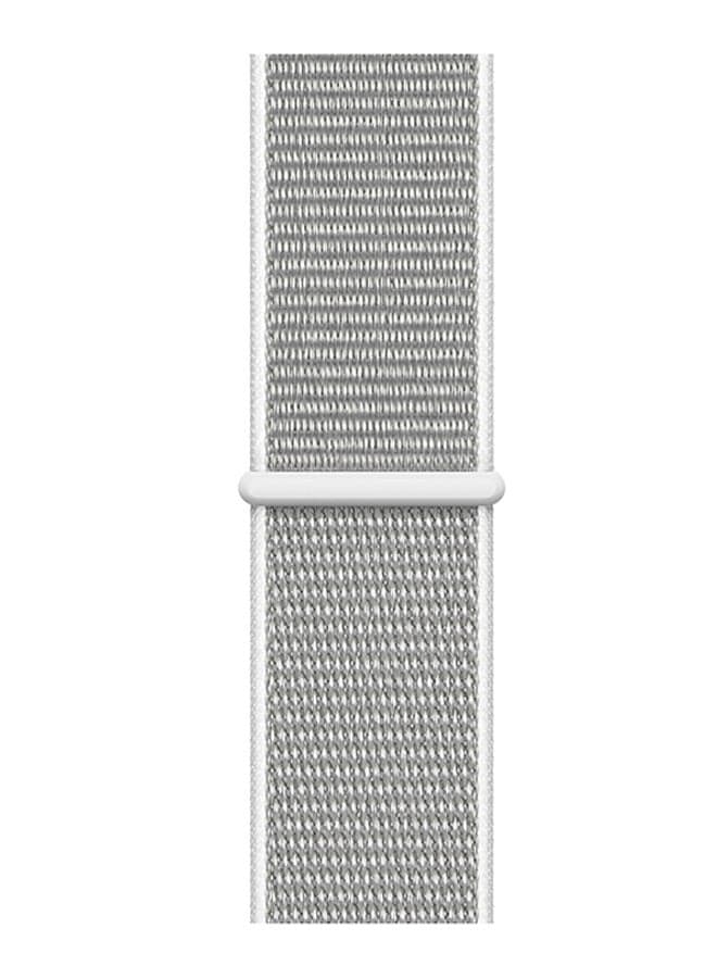 Nylon Replacement Band For Apple Watch Series 5/4/3/2/1 - 38-40mm Seummit White/Silver