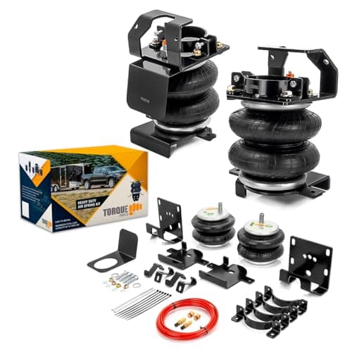 TORQUE Airbag Air Bag Suspension Kit for 2011-2025 Chevrolet Chevy Silverado 2500 3500 HD and GMC Sierra 2500 3500 HD 2500HD 3500HD Rear Air Bag 5000 lbs (Replaces Firestone Ride Rite 2613) (TR2613)