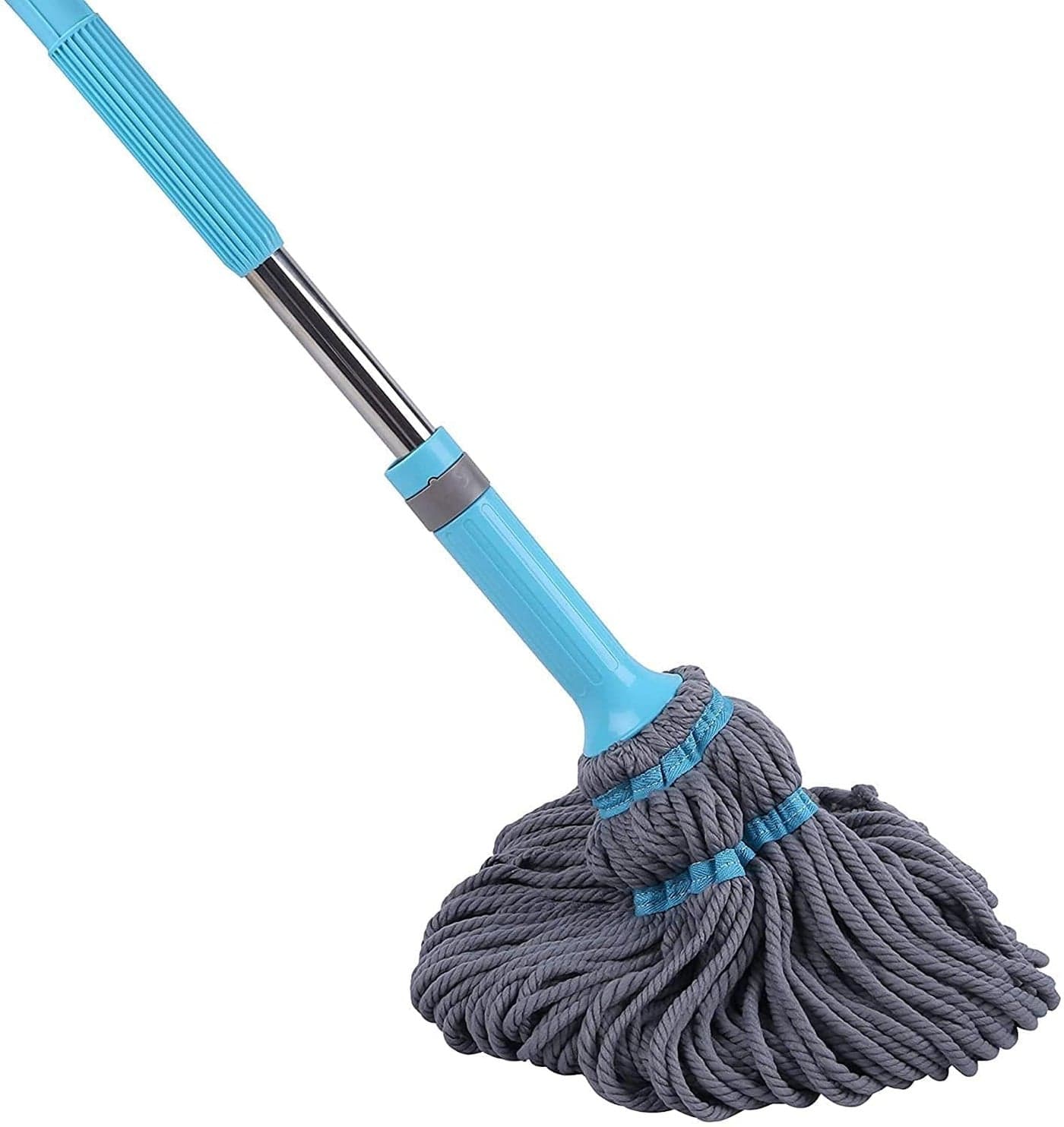 PREZONE Stainless Steel Rdh Microfiber Twist Mop for Floor CleaningMicrofiber Squeeze Twist Mop Stick for Cleaning Pocha for Floor Cleaning Dust Mop