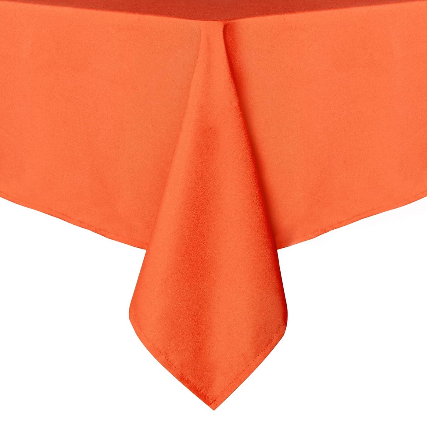 sancua Rectangle Tablecloth 54 x 78 Inch Stain and Wrinkle Resistant Washable Polyester Table Cloth Decorative Fabric Table Cover for Dining Tables Buffet Parties and Camping Orange