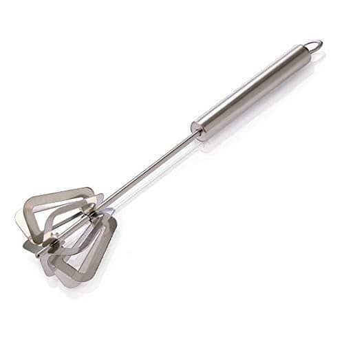 Super HK Hand Blender Stainless Steel | Hand Mixi | Mathani for Saag, Dal, Eggs, Ghotni, Egg Beater (Mathani)