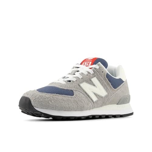 New Balance Unisex 574 V2 History Sneaker,Shadow Grey/Sea Salt,Men 4 / Women 5.5